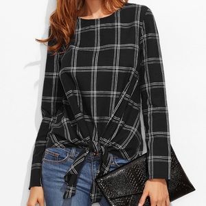 Long sleeve plaid shirt